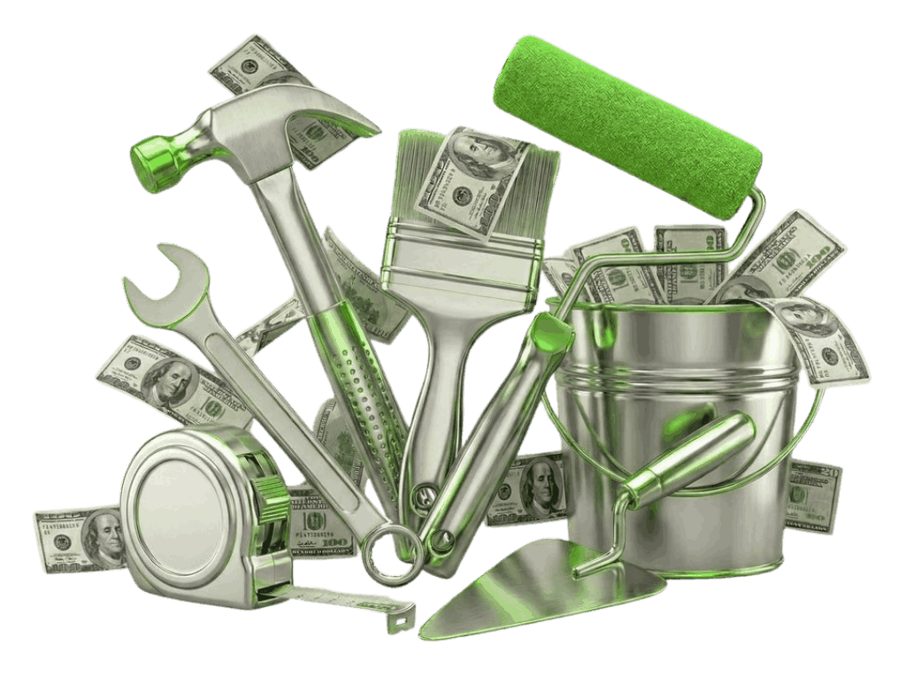 שיפוץ בית בעזרת הלוואה כלי שיפוץ וכסף